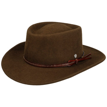 Dapper Gent's Fedora Western Wool Fedora Hat