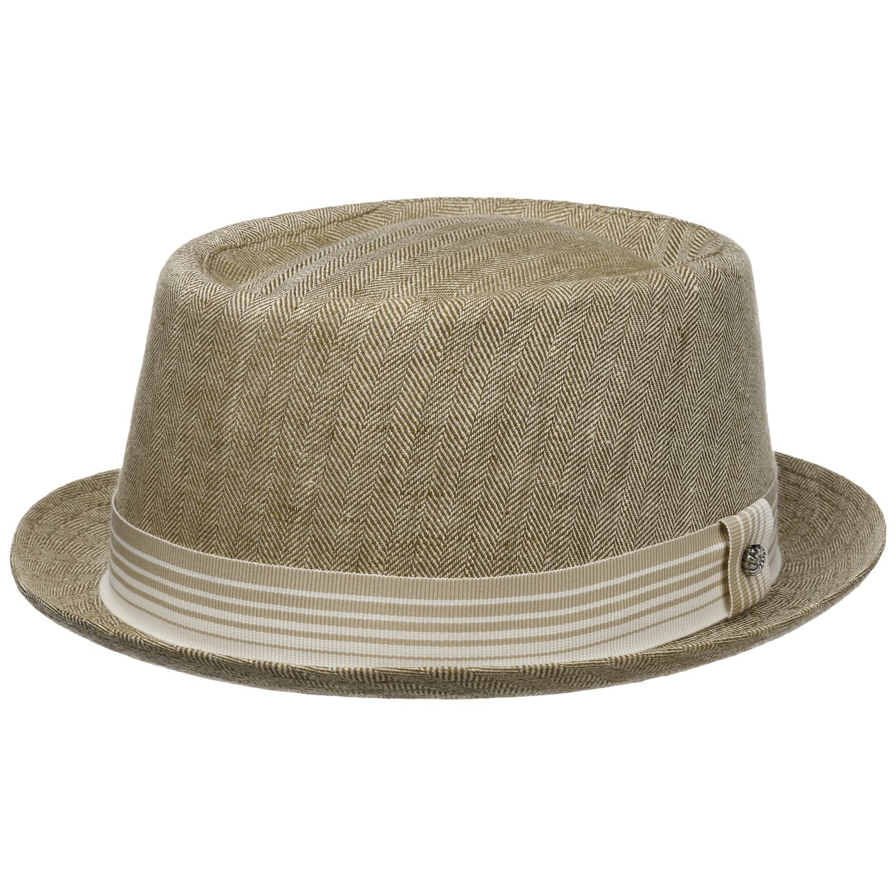 Herringbone Pork Pie Cloth Hat