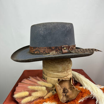 The Dirty Ronnie Charcoal Distressed Cowboy Hat