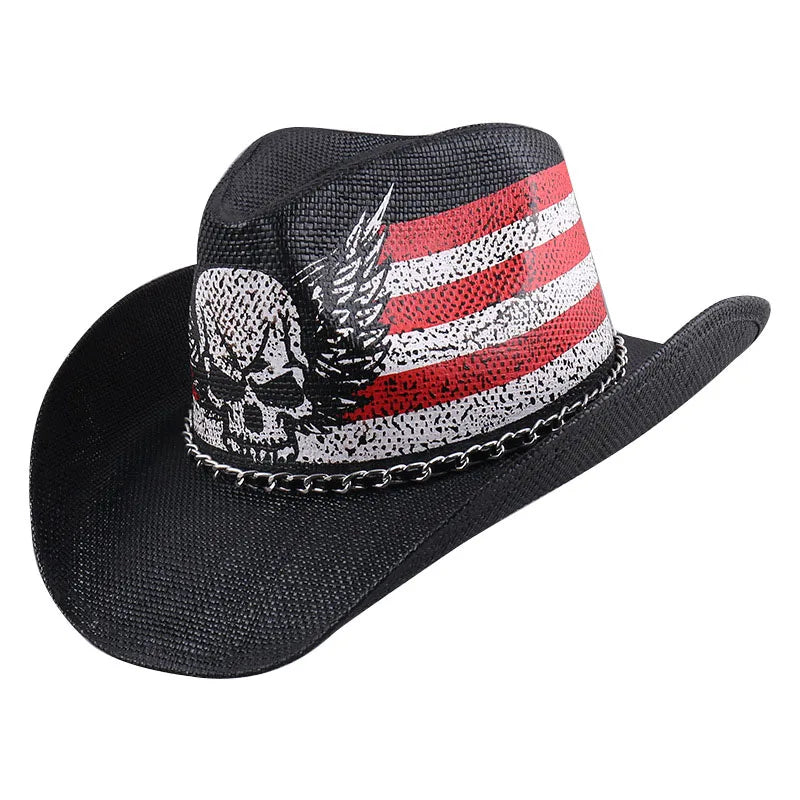 Skull Western Cowboy Hat