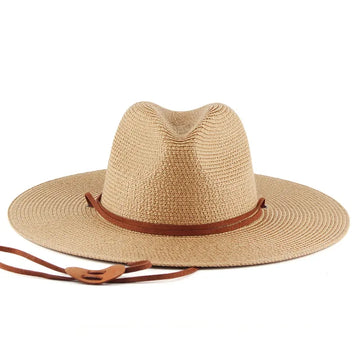 Women Straw Beach Hat Panama Sun Hats Fedora