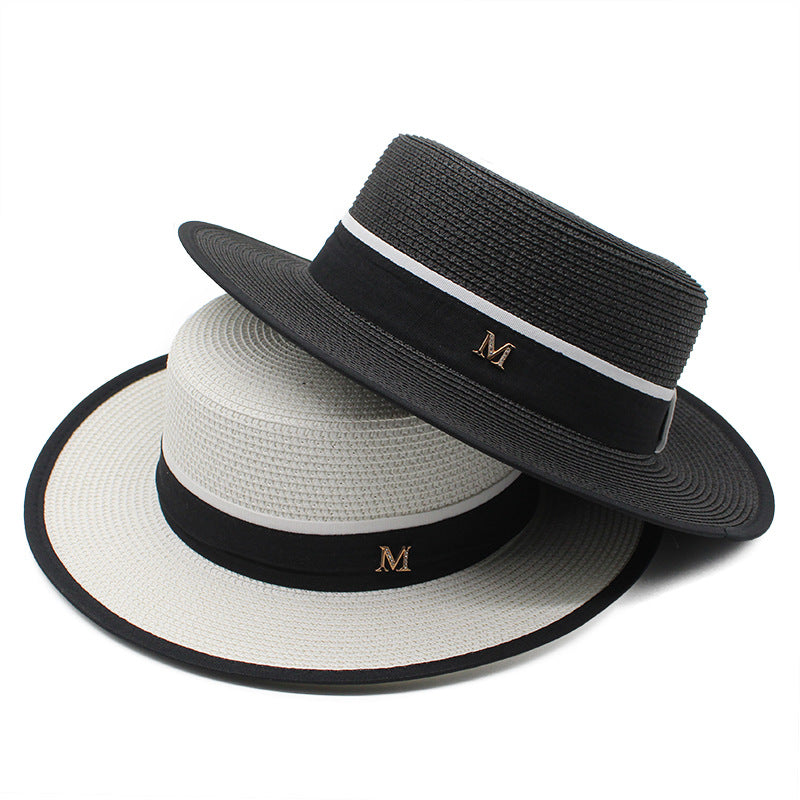 Elegant Straw Boater Hat