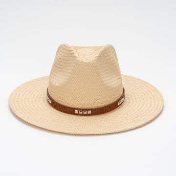 Lightweight Straw Flat Brim Summer Hat