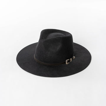 Classic Wool Felt Wide Brim Fedora Hat