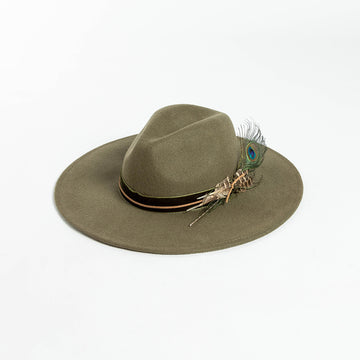 Grove Wool Wide Brim Fedora Hat