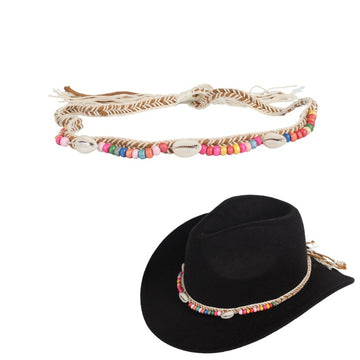 Colorful Beads Western Hat Bands