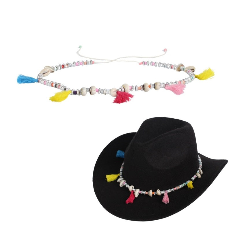 Boho Tassel Hat Decoration Hat Band