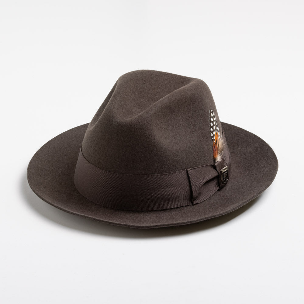 Stacy Adams Wool Felt Fedora- Cleveland