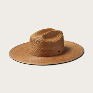 Old-World Straw Fedora in Saddle