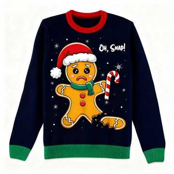 Christmas Pattern Print Holiday Sweater - Intentional Festive Quirk