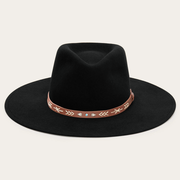 Classic Flat Brim Felt Fedora