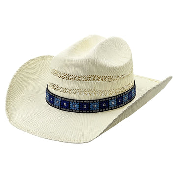 Elegant Straw Hat – Gently Arched, Refined Openwork
