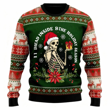 Skull Print - Festival of Holiday Prints Ugly Sweater