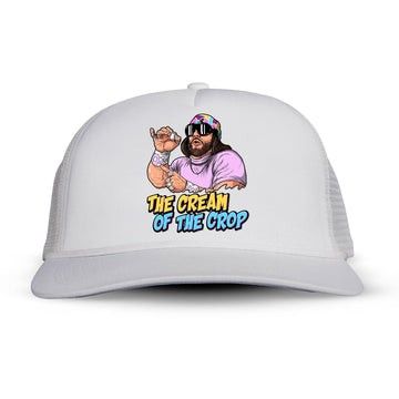 The cream Of the Crop Letter Printed Trucker Hat