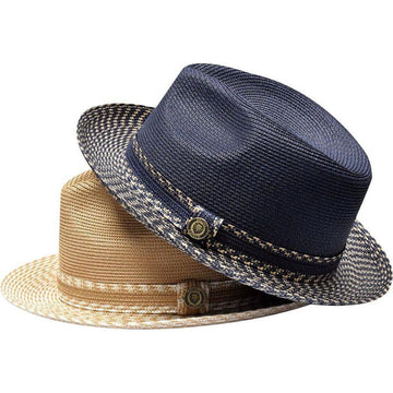 Two-Tone Straw Fedora