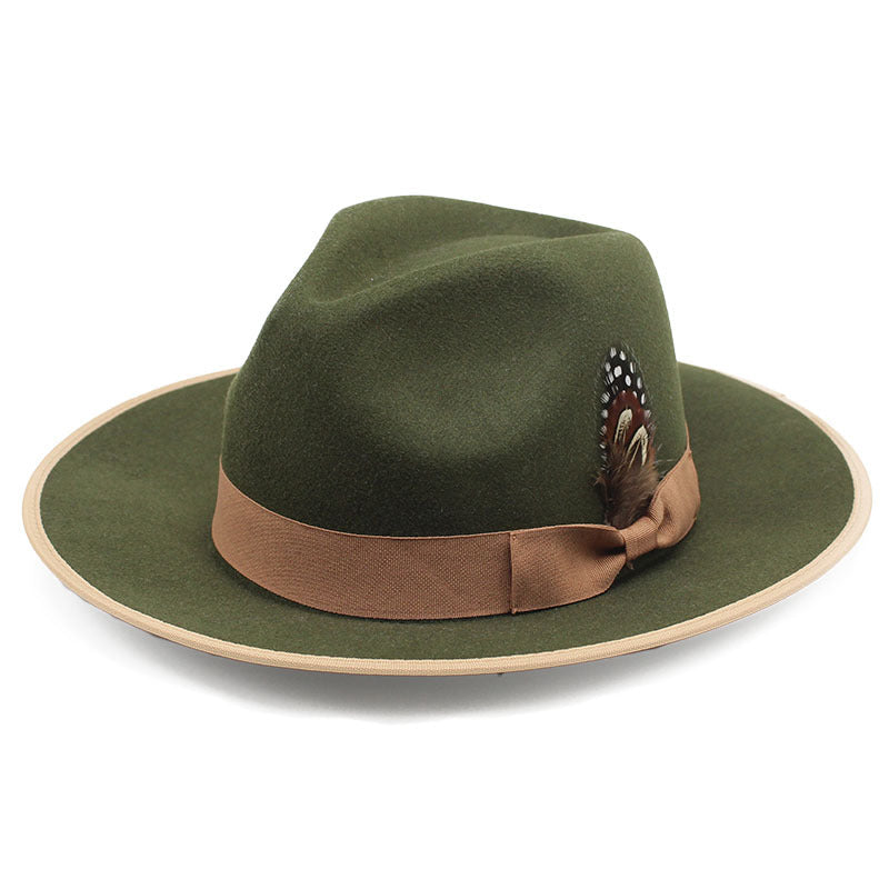 Sophisticate's Signature Fedora-Green