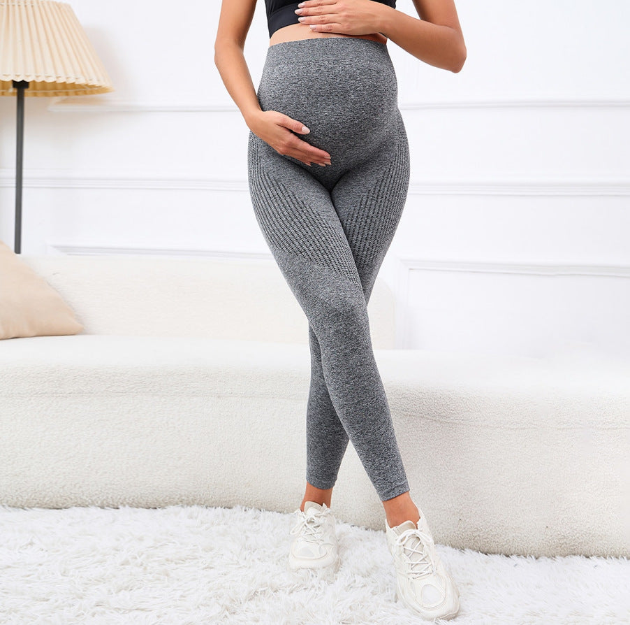 Pregnant Women's High-Waisted Supportive and Stretchy Maternity Leggings