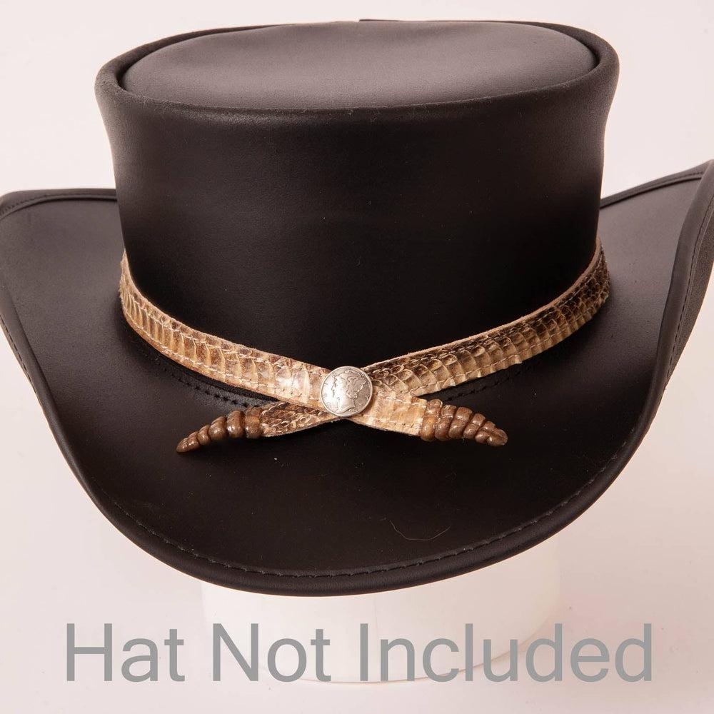 Vintage Rattle Ropes Hat Double Rattle | Rattlesnake Hat Band
