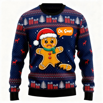 Maximum Cheer, Minimum Effort: Funny Xmas Print Holiday Sweater
