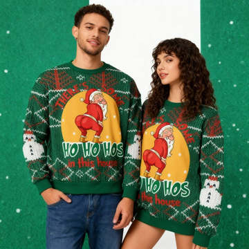 Softest Unisex Colorful Christmas Design Sweater - Ugly Holiday Party Jumper