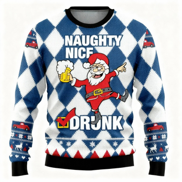 Ugly Christmas Sweater Party [2025] | Goofy Santa Claus Design Edition