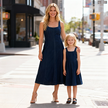 Mommy & Daughter Denim Dress Set