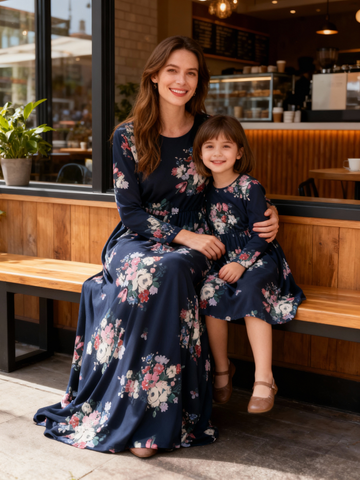 Elegant Mom & Me Maxi Dress