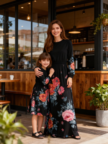 Matching Mother Daughter Maxi Dresses – Simple Design, Timeless Look