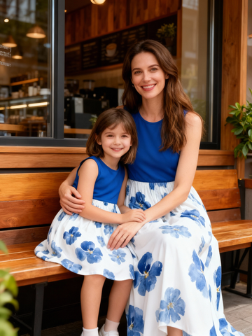 Mother Daughter Matching Long Tank Dress