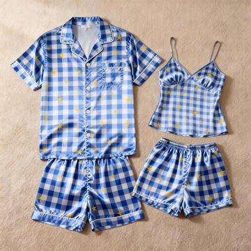 Silky Smooth Sleepwear for Two ¨C Satin Pajama Short Set
