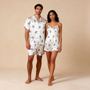 Couple’s Silky Sleep Collection – Satin Pajama Shorts