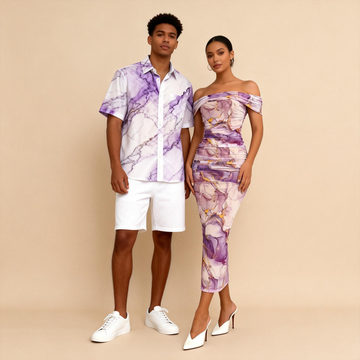 His & Hers Matching Dress Outfit – Romantic Couple Style