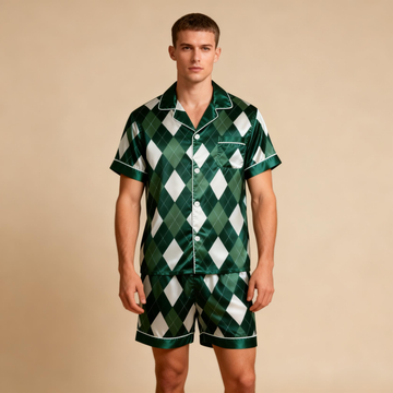 Classic Men Sleepwear in Smooth Satin