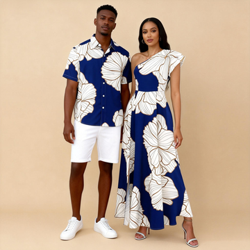 His & Hers Summer Prints – Men’s Shirt + Women’s Maxi Dress
