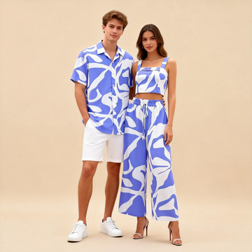Couples Matching Printed Outfit Set