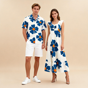 Tropical Matching Set: Men’s Print Shirt & Dress