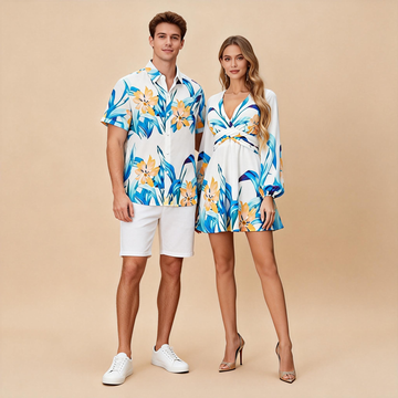 Couples Matching Set – Shirt + Long Sleeve Dress