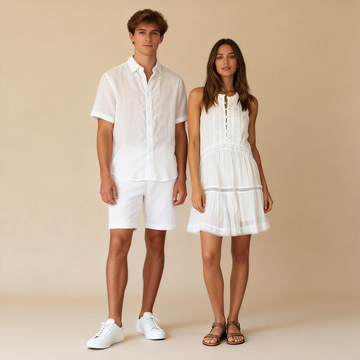 Matching Couples Look – Shirt & Sleeveless Short Dress