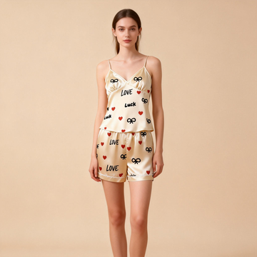 Fashionable Bedtime Attire: Satin Pajamas for Women