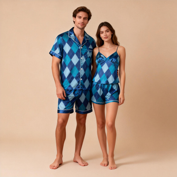 Cozy Nights Ahead with Couple Satin Pajamas