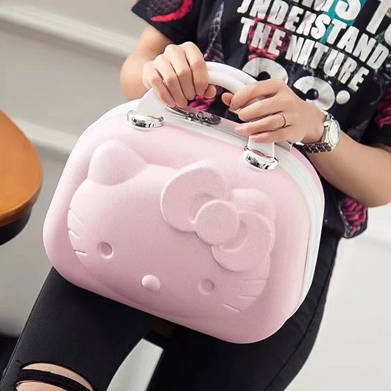 Hello Kitty 14 Inch Cosmetic Case Box Beauty Makeup Bag