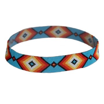 Shawnee | Beaded Turquoise Hat Band