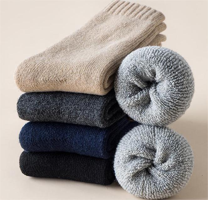 Winter Warmth Thick Wool Socks for Men