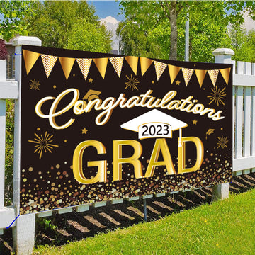 Large Congrats Grad banner - 72x44 Inch