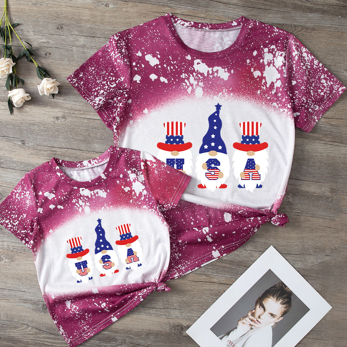 Mommy and Me Independence Day Short-sleeve Tshirt