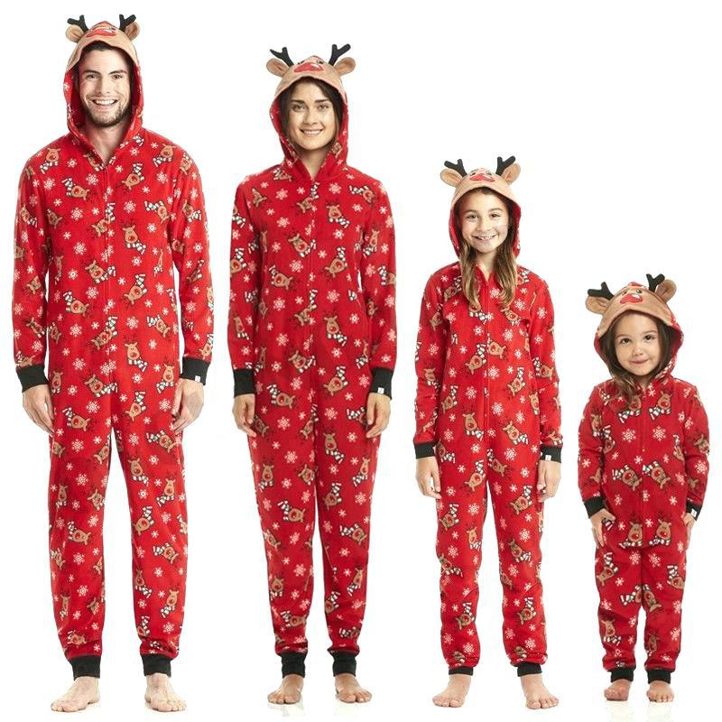 Reindeer Christmas Family Matching Onesie Pajamas