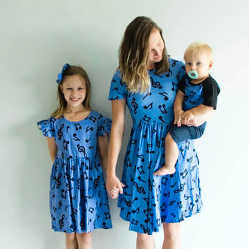 Blue Dress for Mom and Me