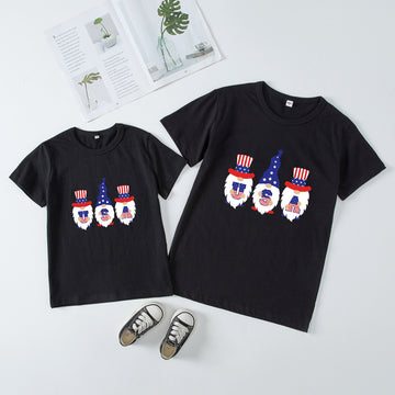 Mom and Me 4th of July Series Black Matching Tshirts