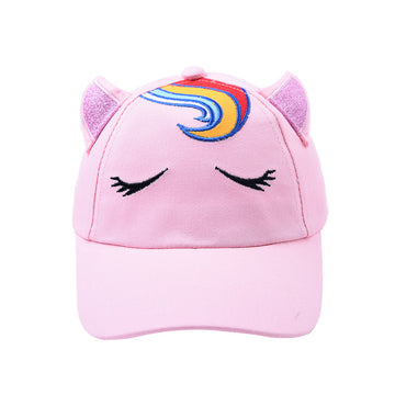 UPF 30+ Cartoon Unicorn Kids Baseball Hat