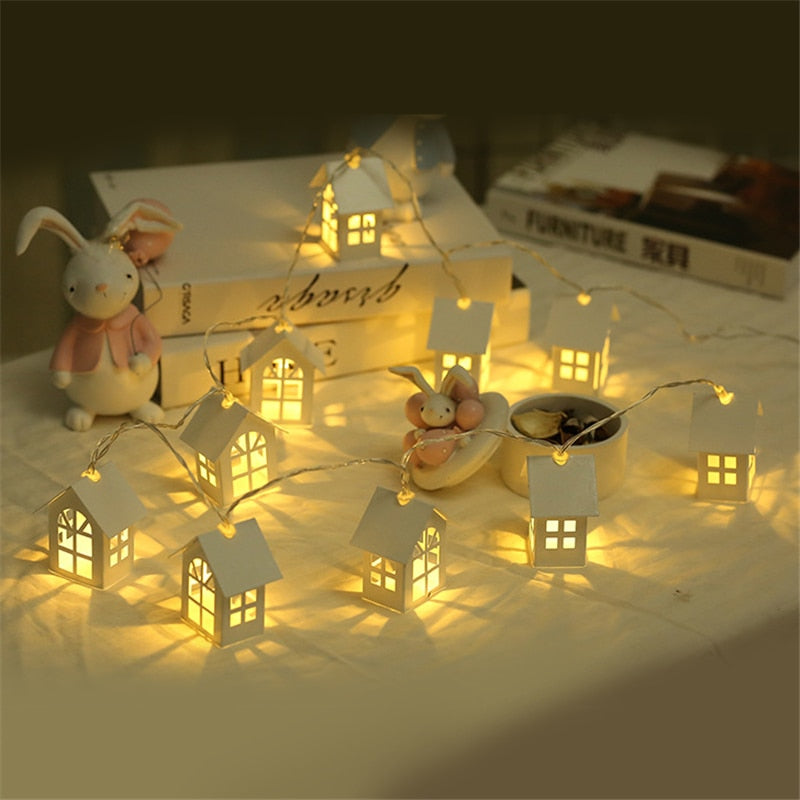 Christmas Tree House Style Fairy Light Led String Wedding  1.5M 10pcs
